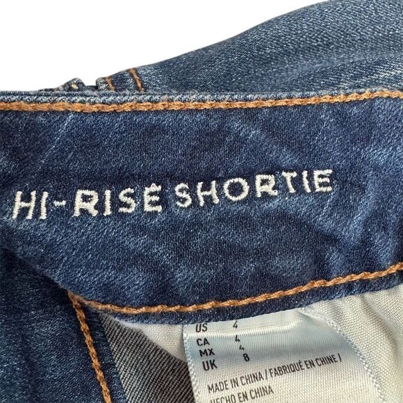 American Eagle Hi-Rise Shortie Jean Shorts Women's Size 4 - Picture 4 of 8